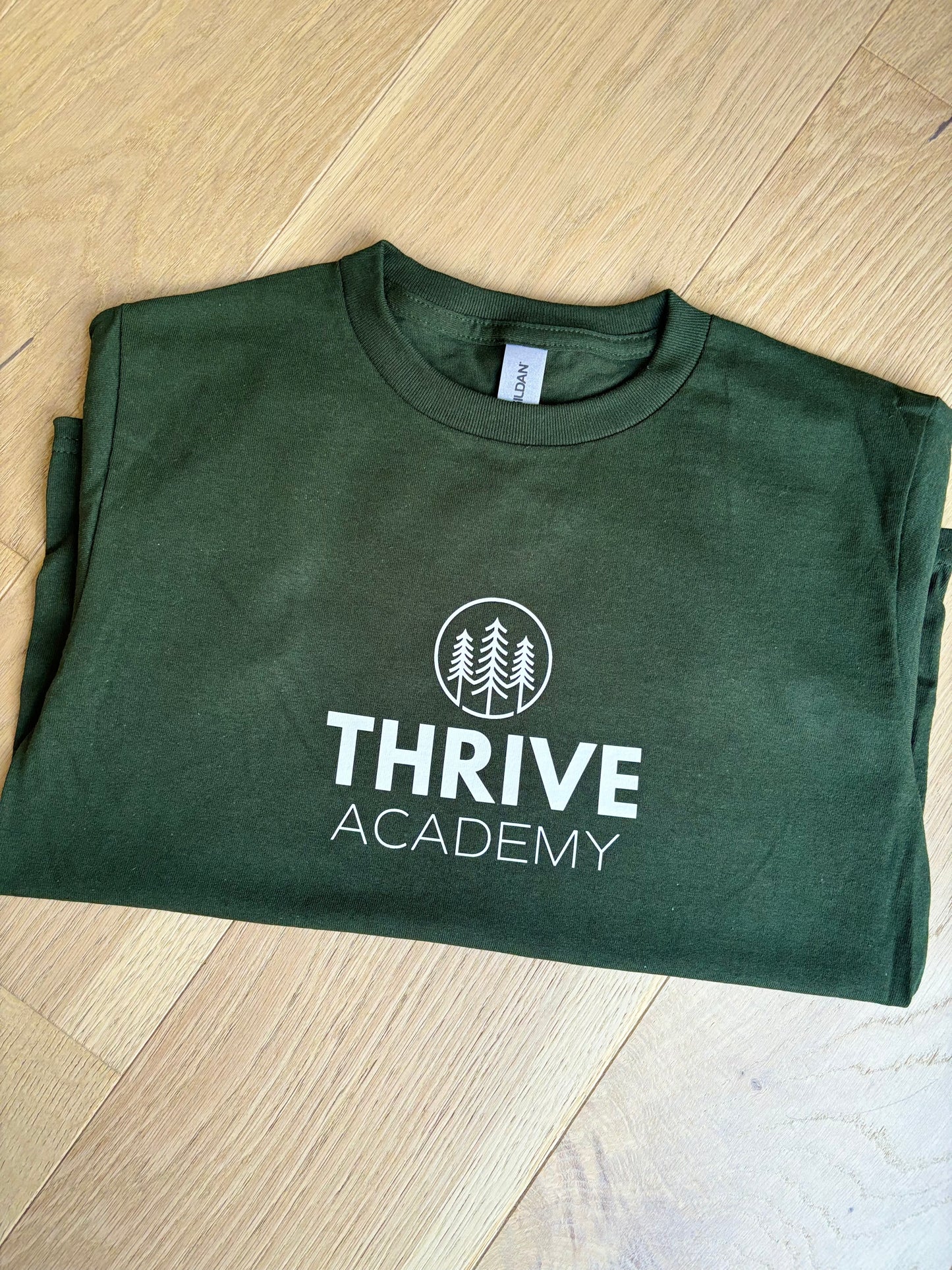 Thrive Academy Classic Black and Forest Green T-Shirts (Youth and Adult)