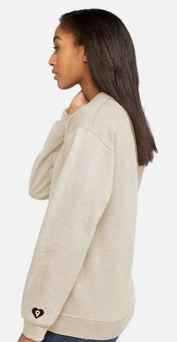 Hawks MAMA Crewneck with Heart Number