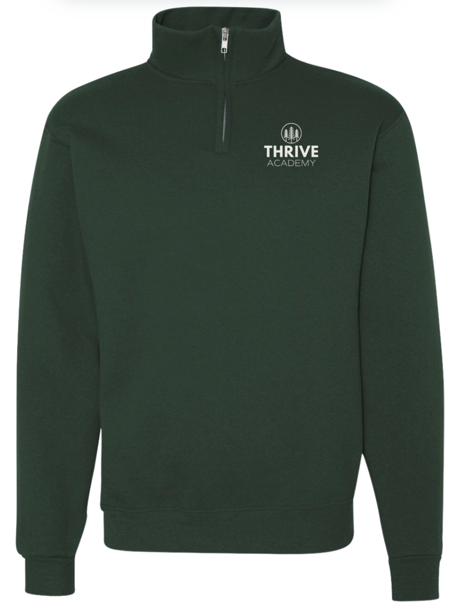 Thrive 1/4 Zip Embroidered Sweatshirt (Adult)