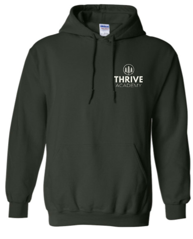 Thrive Left Crest Hoodie- Adult