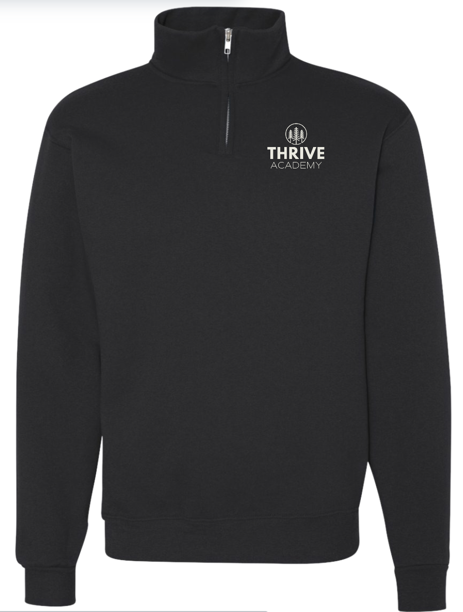 Thrive 1/4 Zip Embroidered Sweatshirt (Adult)