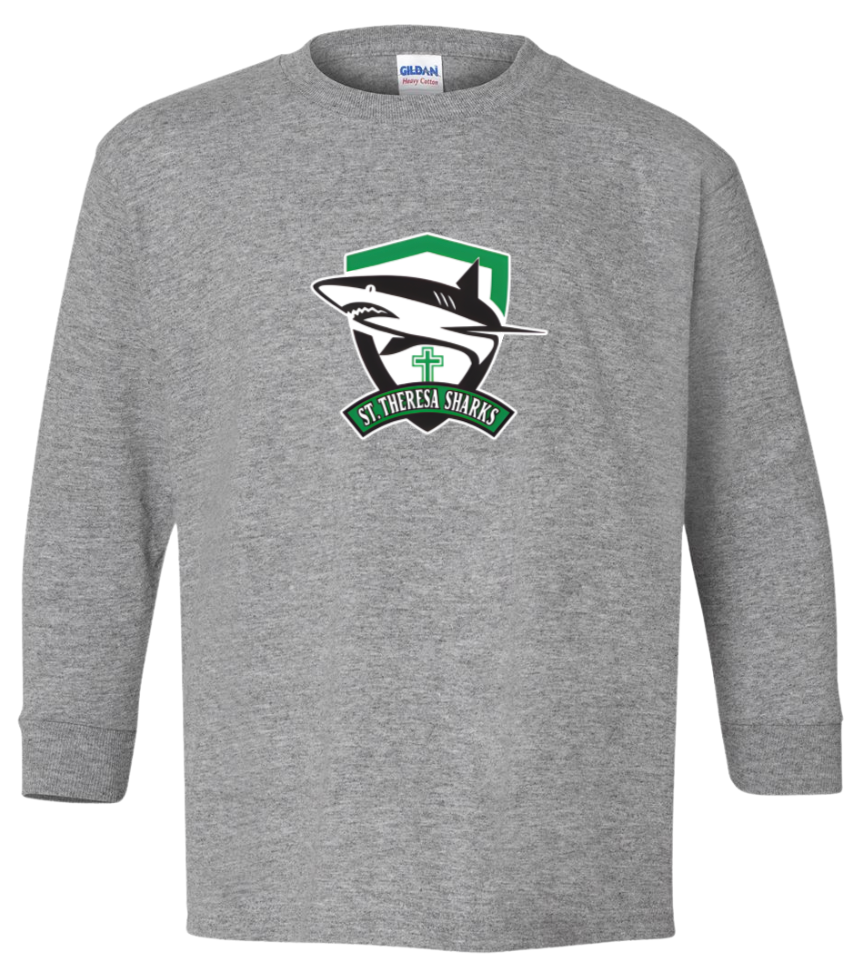 St. Theresa Full Logo Long Sleeve Tee - Youth