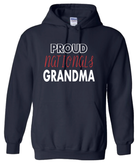 Proud Grandma Nationals Long Sleeve Sweatshirt (Adult)