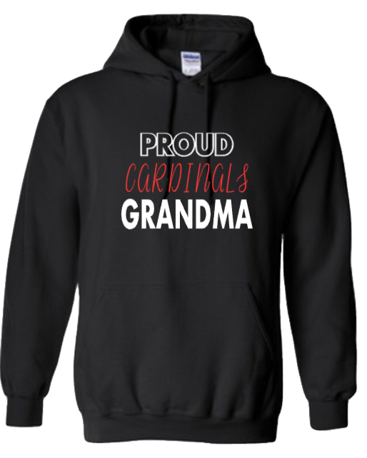 Proud Grandma Cardinal Long Sleeve Sweatshirt (Adult)