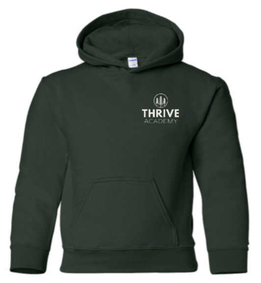 Thrive Left Crest Hoodie- Youth