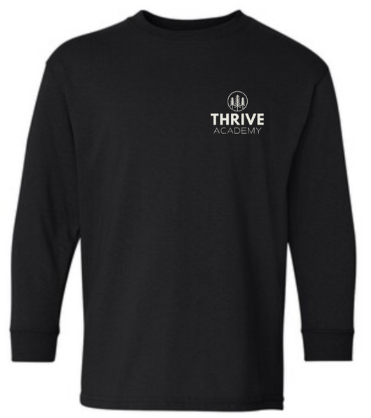 Thrive Long Sleeve Tee with Crest Logo YOUTH