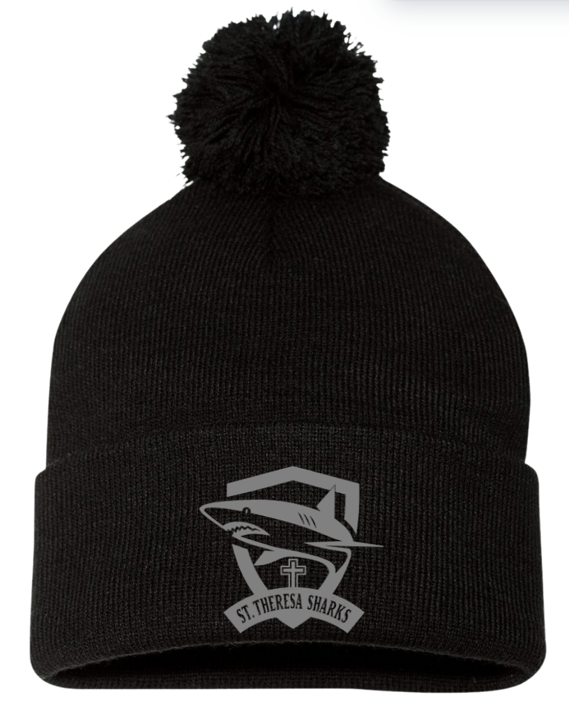 Pom Pom Embroidered St. Theresa Toque
