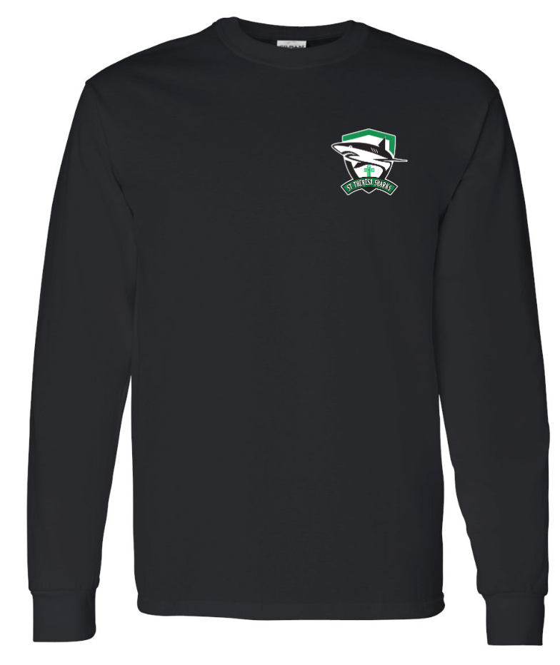 St. Theresa Left Crest Long Sleeve Tee  - Adult