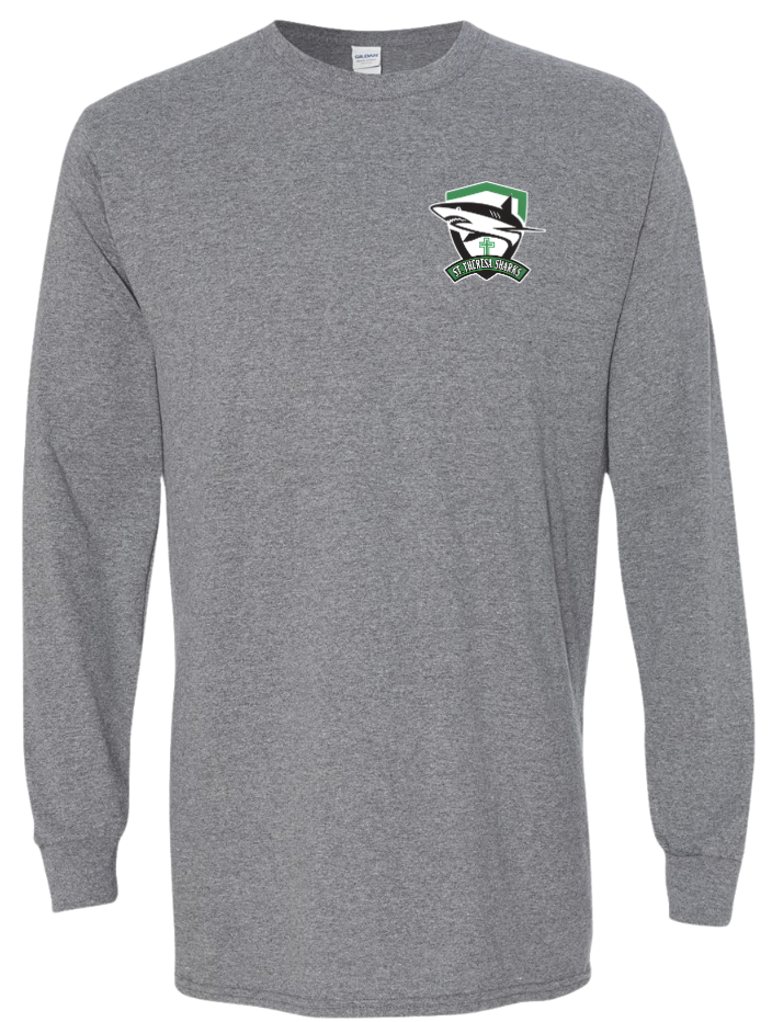 St. Theresa Left Crest Long Sleeve Tee  - Adult