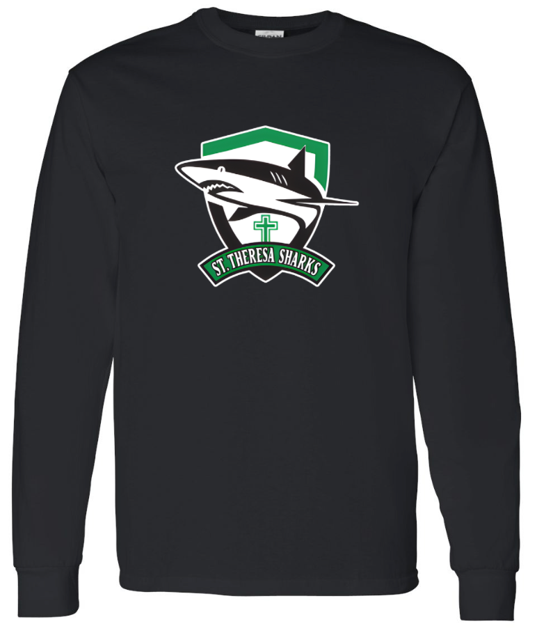 St. Theresa Full Logo Long Sleeve Tee  - Adult