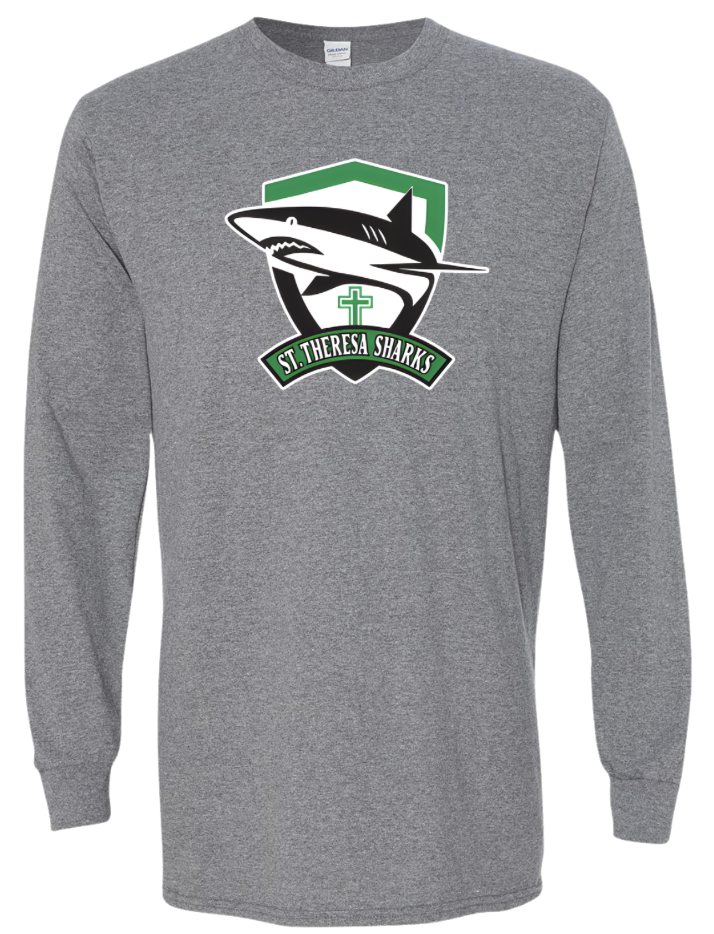 St. Theresa Full Logo Long Sleeve Tee  - Adult