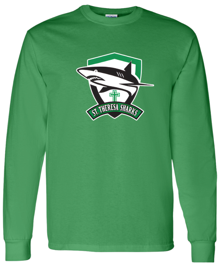 St. Theresa Full Logo Long Sleeve Tee  - Adult