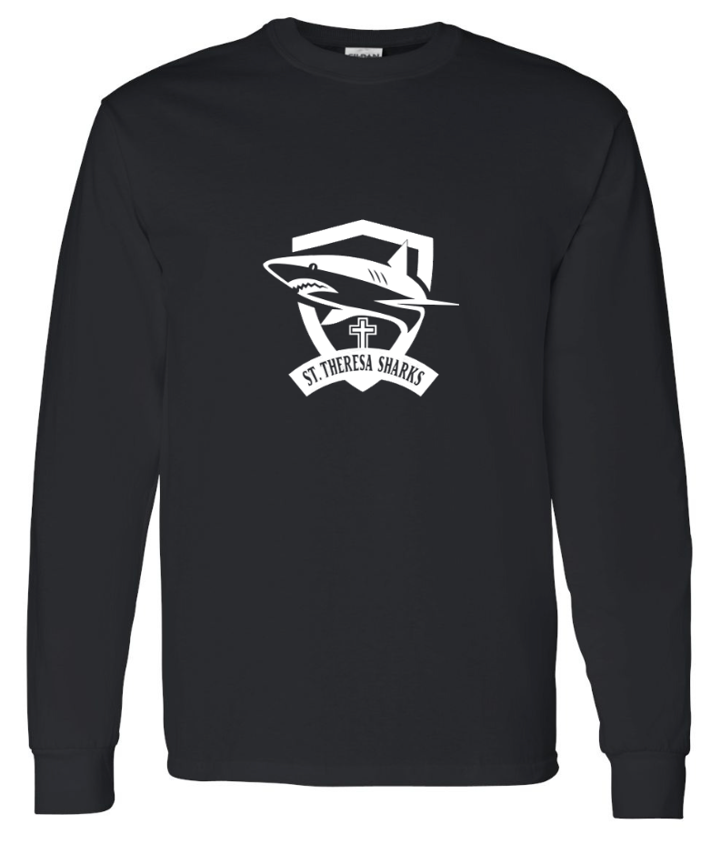 St. Theresa Full Logo Long Sleeve Tee  - Adult
