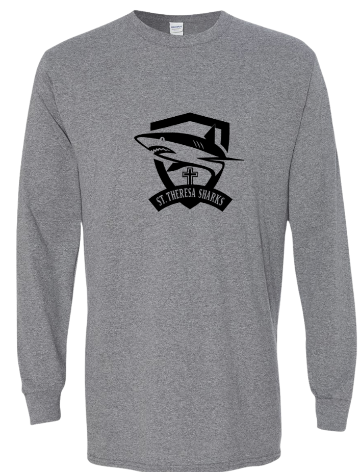 St. Theresa Full Logo Long Sleeve Tee  - Adult