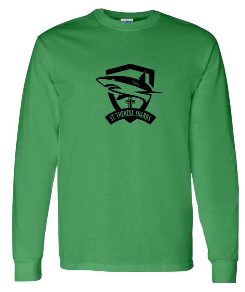 St. Theresa Full Logo Long Sleeve Tee  - Adult