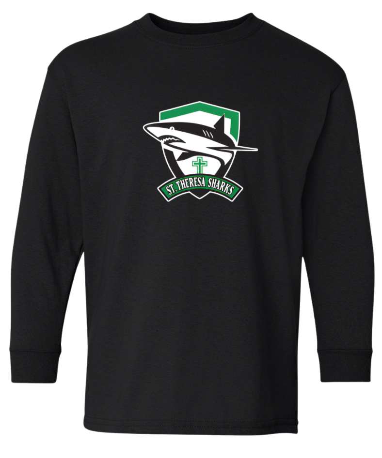 St. Theresa Full Logo Long Sleeve Tee  - Youth