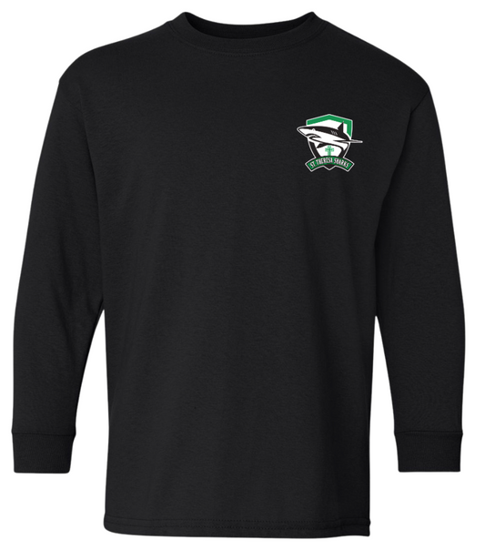 St. Theresa Left Crest Long Sleeve Tee  - Youth