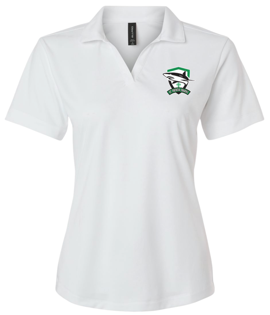 Embroidered Womens Performance Polo - Adult