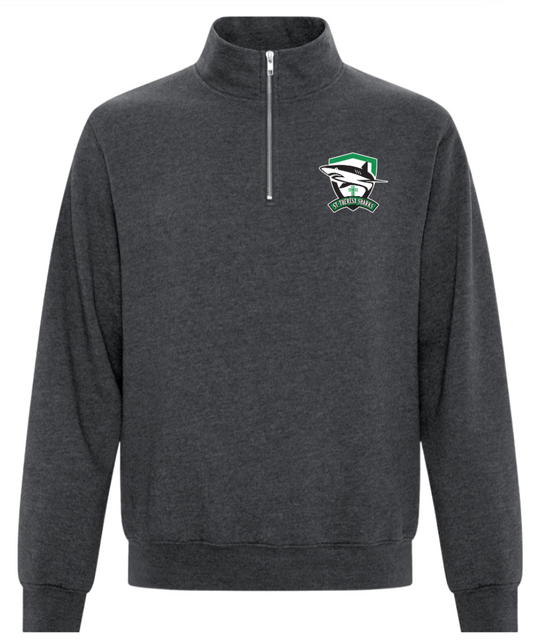 St. Theresa Embroidered 1/4 Zip Sweatshirt- Adult